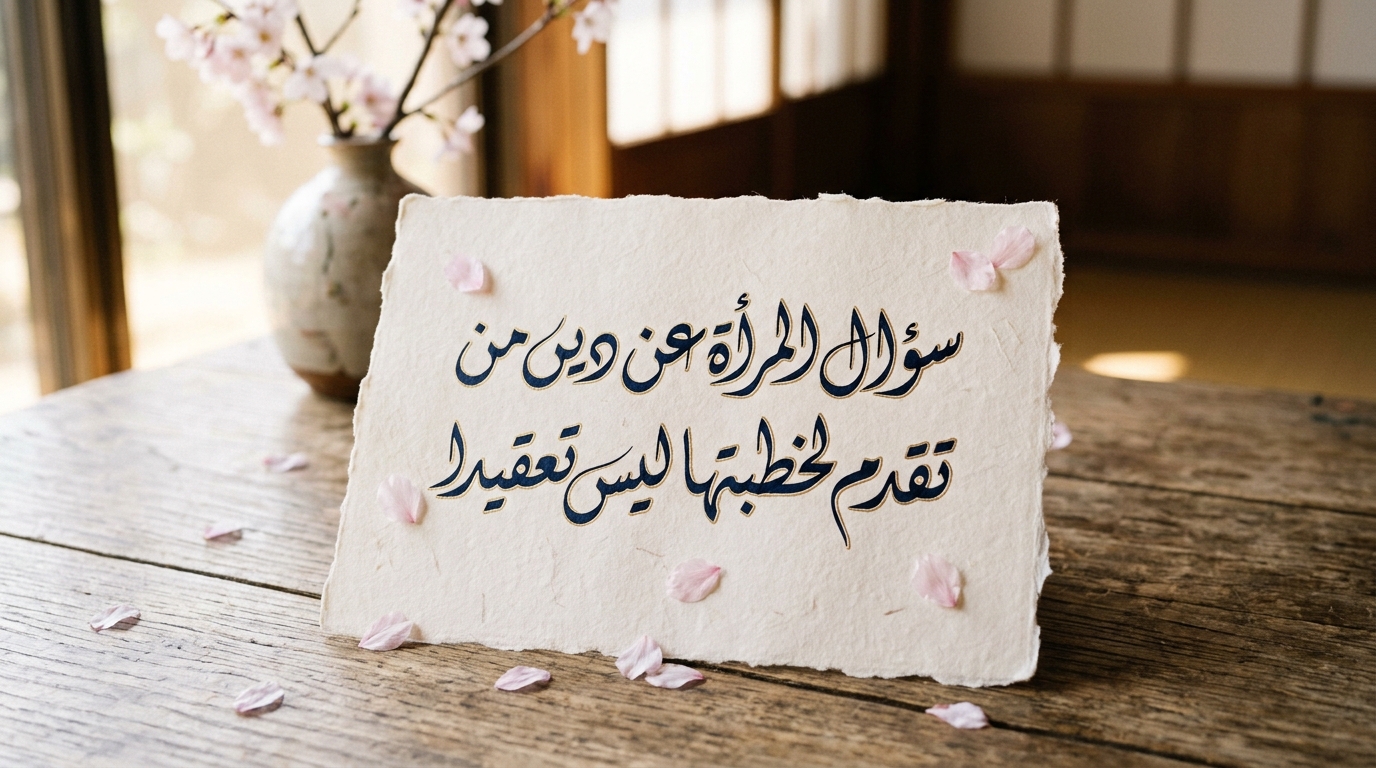 سؤال المرأة عن دين من تقدم لخطبتها ليس تعقيداً - Image 1
