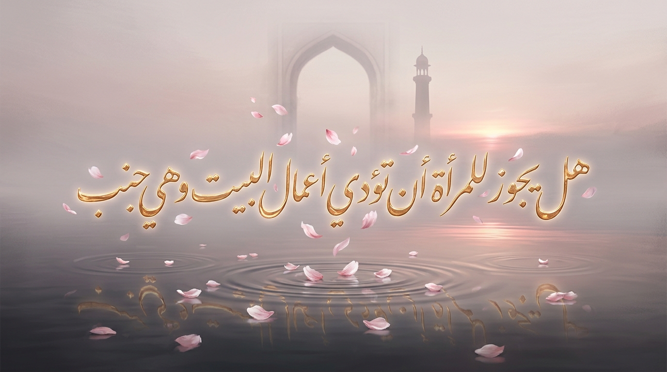 هل يجوز للمرأة أن تؤدي أعمال البيت وهي جنب - Image 1