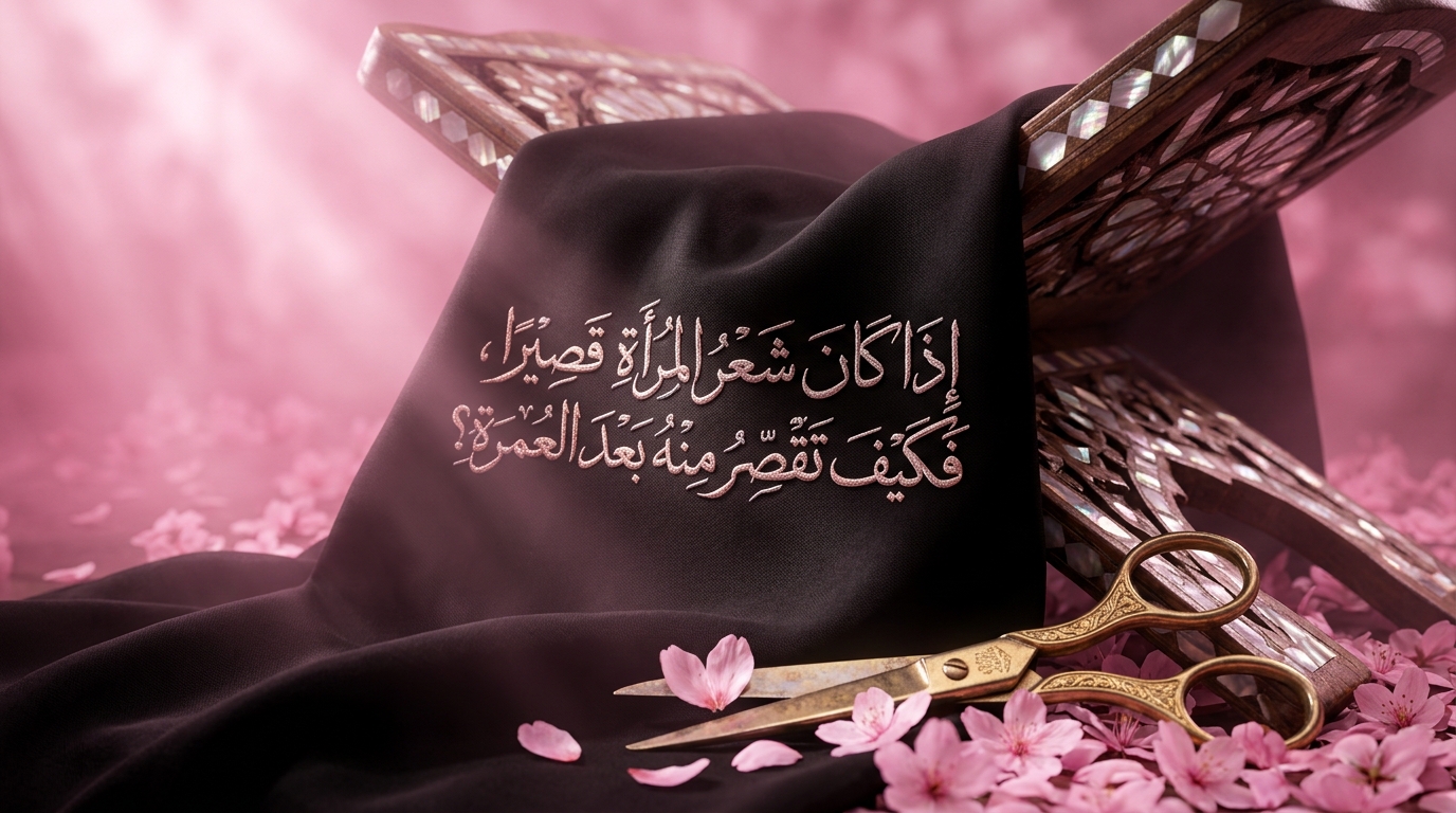 إذا كان شعر المرأة قصيرا، فكيف تقصر منه بعد العمرة؟ - Image 1